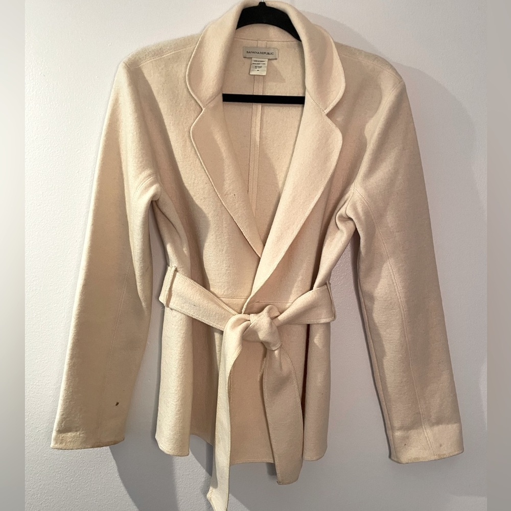Banana Republic Wrap front Wool Sweater